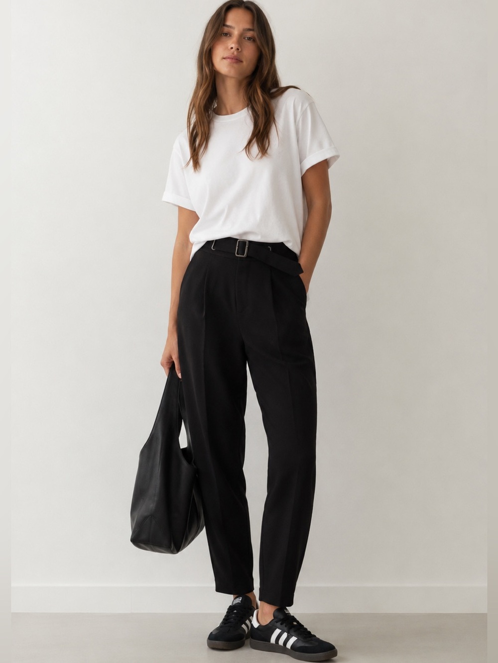 Joie Kary Pants Black Trousers with belt